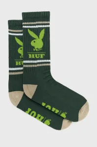 Ponožky HUF pánske, zelená farba #197364