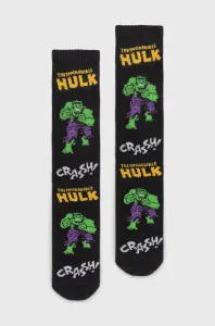 Ponožky HUF X Marvel Hulk pánske, čierna farba