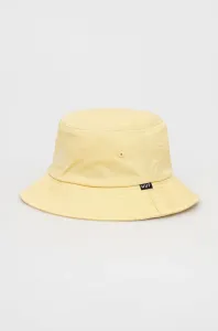 Bavlnený klobúk HUF žltá farba, bavlnený