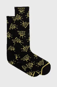 Ponožky HUF dámske, čierna farba