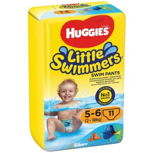 Huggies Little Swimmers 5-6 jednorazové plienkové plavky 12–18 kg 11 ks