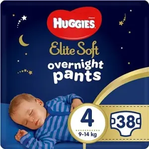 HUGGIES Elite Soft Pants cez noc Pants veľ. 4 (2× 19 ks) #24721