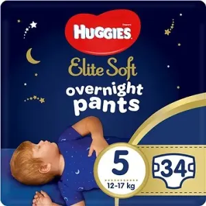 HUGGIES Elite Soft Pants cez noc Pants veľ. 5 (2× 17 ks) #68992
