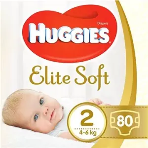 HUGGIES Elite Soft Plienky jednorazové 2 (4-6 kg) 80 ks