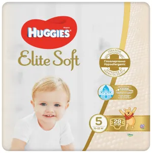 HUGGIES® Elite Soft Plienky jednorázové 5 (12-22 kg) 28 ks