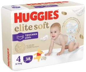 2x HUGGIES® Elite Soft Pants Nohavičky plienkové jednorázové 4 (9-14 kg) 38 ks #7351588