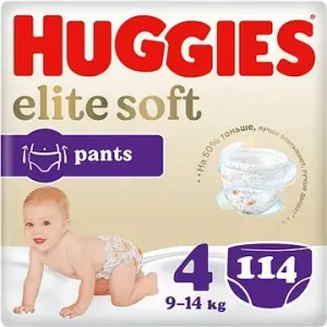 HUGGIES Elite Soft Pants veľkosť 4 (114 ks)