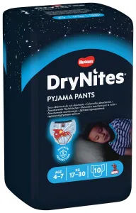 HUGGIES - DryNites Nohavičky plienkové jednorazové pre chlapca 4-7 rokov (17-30 kg) 10 ks