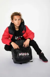 Detský ruksak HUGO čierna farba, veľký, s potlačou