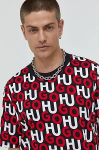 Bavlnené tričko HUGO vzorované