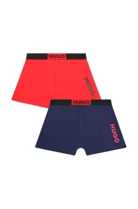 Detské boxerky HUGO 2-pak červená farba #8751152