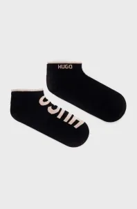 Ponožky HUGO 2-pak pánske,čierna farba,50468102 #6642961