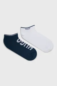 Ponožky HUGO (2-pak) pánske,tmavomodrá farba,50468102 #8268071