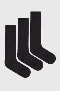 Ponožky HUGO pánske, čierna farba #9020963