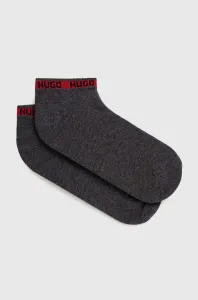 Ponožky HUGO pánske,šedá farba,50477874
