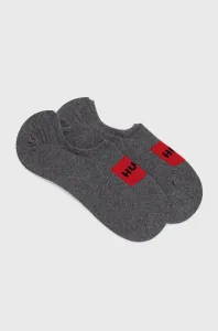 Ponožky HUGO pánske,šedá farba,50468123