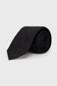 Hodvábna kravata HUGO čierna farba #209858
