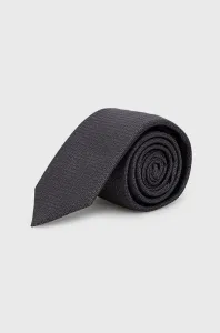Hodvábna kravata HUGO čierna farba #209866