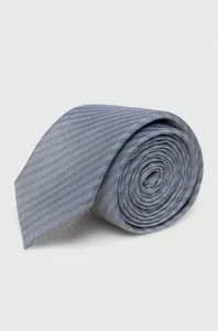 Hodvábna kravata HUGO fialová farba #8212709