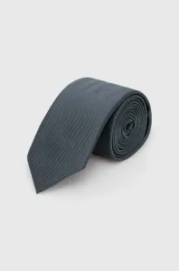 Hodvábna kravata HUGO zelená farba, 50468199