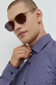 Slnečné okuliare HUGO pánske, bordová farba