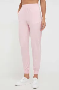 Nohavice HUGO ružová farba, jednofarebné #8991564