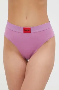 Nohavičky HUGO fialová farba