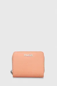 Peňaženka HUGO dámsky, oranžová farba