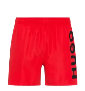 HUGO - plavky HUGO s logom červené - Limitovaná edícia (HUGO BOSS)