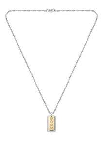 Hugo Boss Pánsky bicolor náhrdelník Psie známky Devon 1580576 #9414155