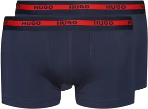 Boxerky HUGO (2- pack) pánske, tmavomodrá farba, 50469775