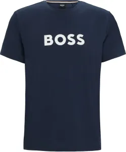Plážové tričko BOSS čierna farba, vzorovaný, 50491706
