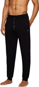 Pyžamové nohavice BOSS pánske,čierna farba,s nášivkou,50469538
