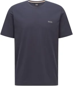 Pyžamové tričko BOSS pánsky,tmavomodrá farba,s nášivkou,50469550