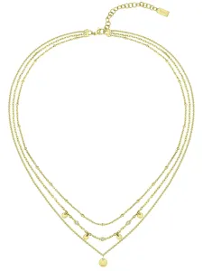 Hugo Boss Módny pozlátený náhrdelník s kryštálmi Iris 1580334
