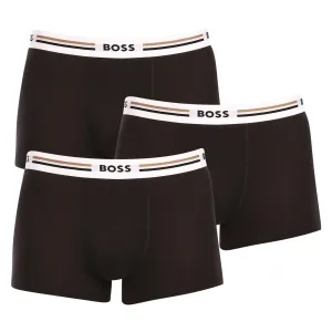 Súprava troch pánskych boxeriek v čiernej farbe Hugo Boss #7026590