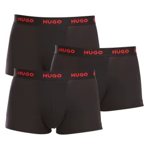3PACK Mens Boxers Hugo Boss black #7840802