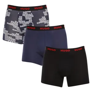 3PACK men's boxers Hugo Boss multicolor #8774455