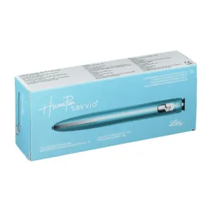 HumaPen Savvio, inzulínové pero modré, aplikátor inzulínu pre 3 ml náplne, 1x1 ks