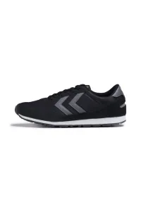 Hummel Reflex Unisex Black Suede Sports Shoes #6791419