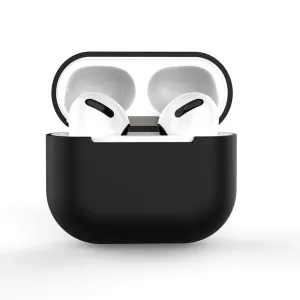Hurtel Mäkké silikónové púzdro na slúchadlá Apple AirPods 3, čierné (púzdro C)