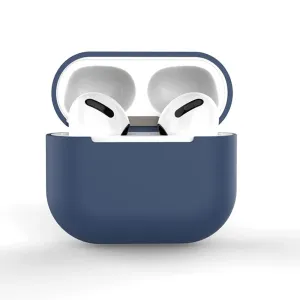 Hurtel Mäkké silikónové púzdro na slúchadlá Apple AirPods 3, tmavo modré (púzdro C)