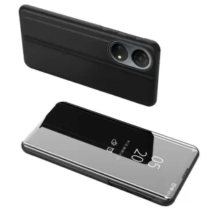 Hurtel Clear view čierne púzdro na telefon Honor X8 5G