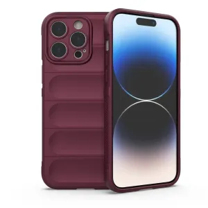 Hurtel Magic Shield Case obal, iPhone 14 Pro Max, vínová