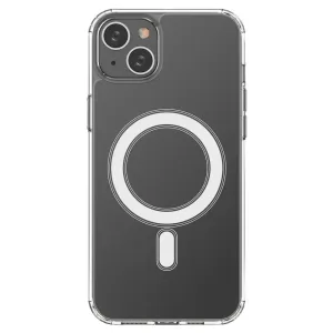 Silikónové puzdro na Apple iPhone 15 Plus Clear Magnetic MagSafe transparentné