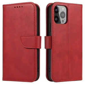 Hurtel Magnet Case, iPhone 15 Pro, červený