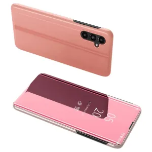 Hurtel Clear view ružové púzdro na telefon Samsung Galaxy A14