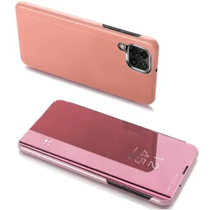 Hurtel Clear view ružové púzdro na telefon Samsung Galaxy A22 5G