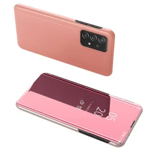 Hurtel Clear view ružové púzdro na telefon Samsung Galaxy A33 5G