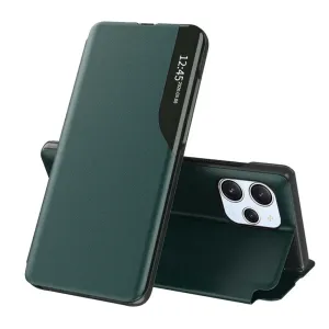Hurtel Eco Leather View Case, Xiaomi Redmi 12 4G / 5G, zelené